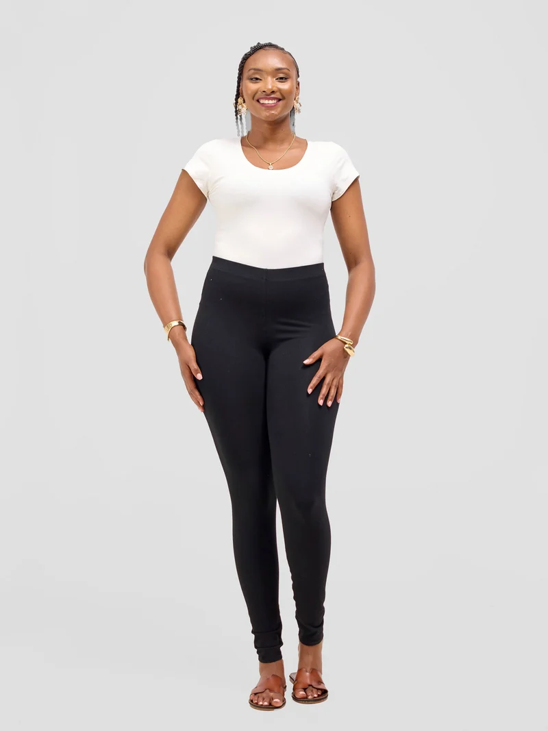Vivo Basic Cap Sleeve Bodysuit in Rayon - Off White