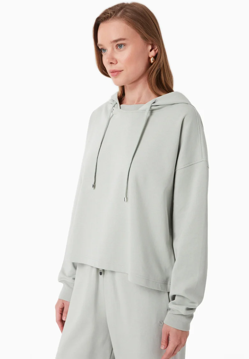 Sweathoodie aus TENCEL™ Modal und Bio-Baumwolle