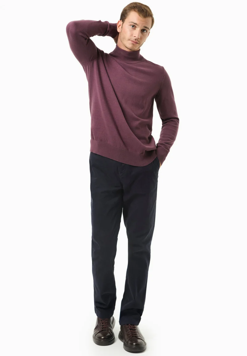 Rollkragenpullover aus Bio-Baumwolle