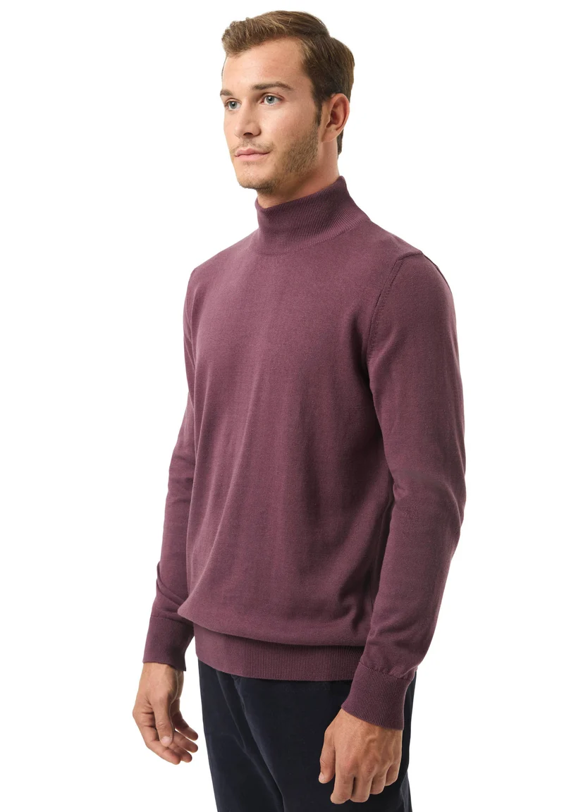 Rollkragenpullover aus Bio-Baumwolle