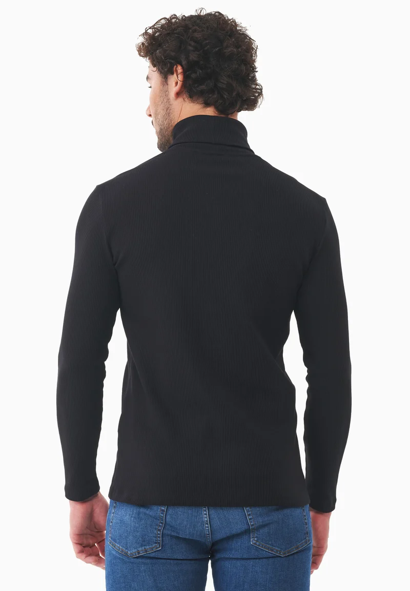 Rollkragenshirt aus Bio-Baumwolle
