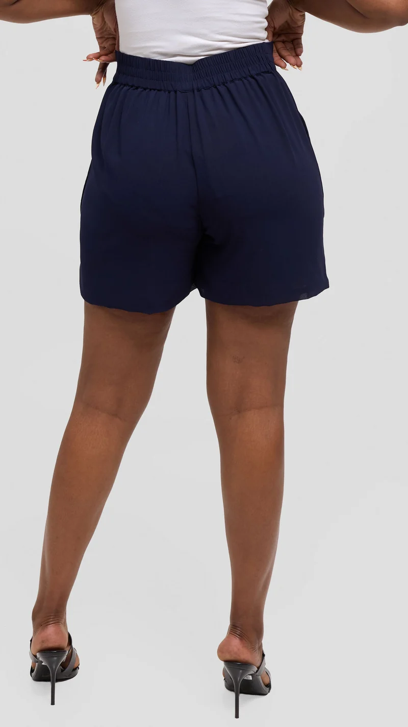 Vivo Chiffon Shorts - Navy