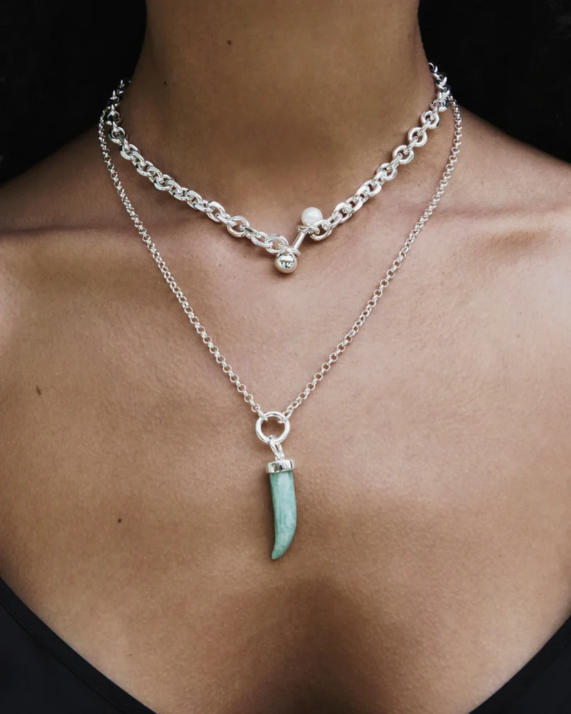 Collier Diana chaîne avec anneau