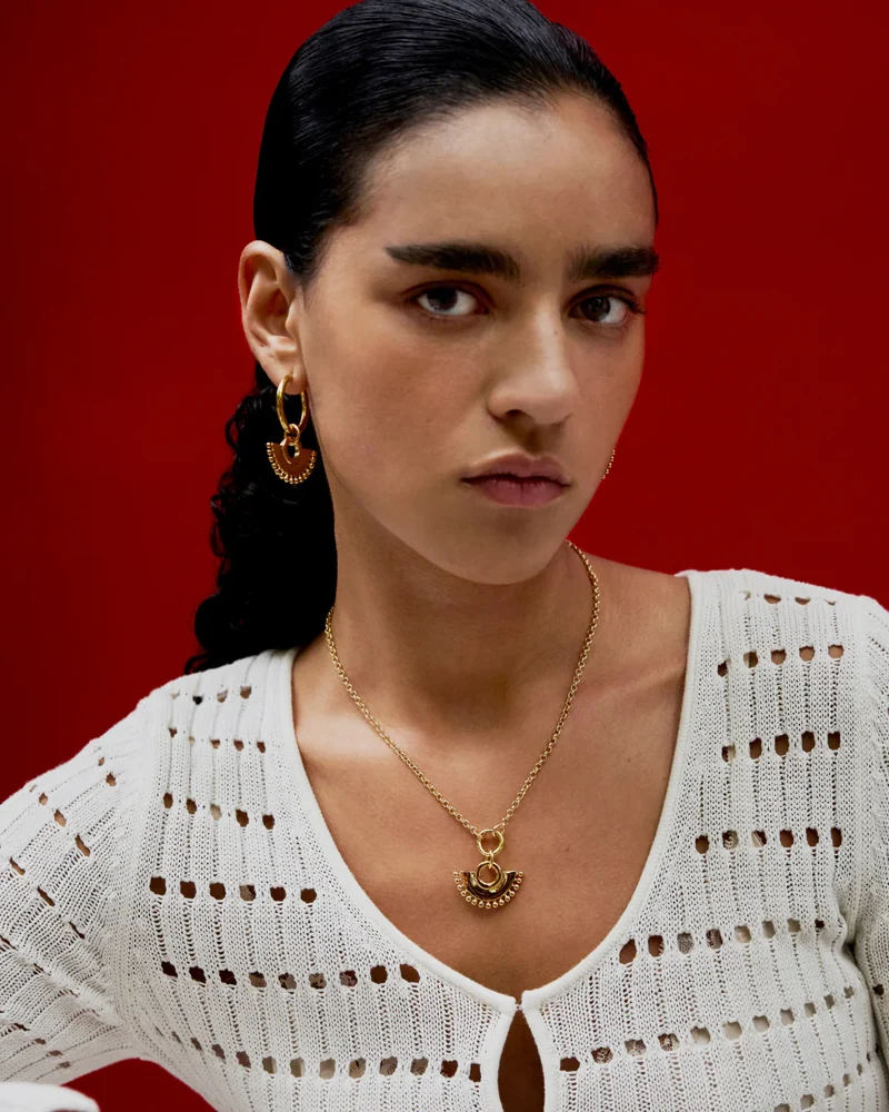 Collier Diana chaîne avec anneau