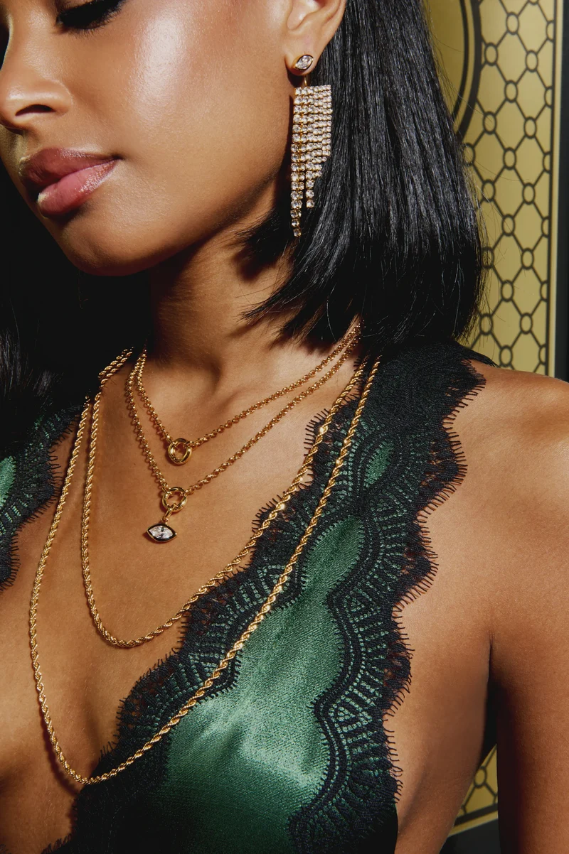 Collier Diana chaîne avec anneau