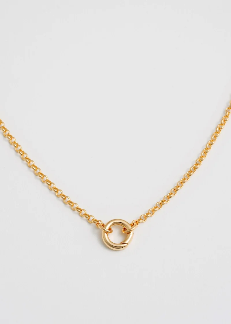 Collier Diana chaîne avec anneau