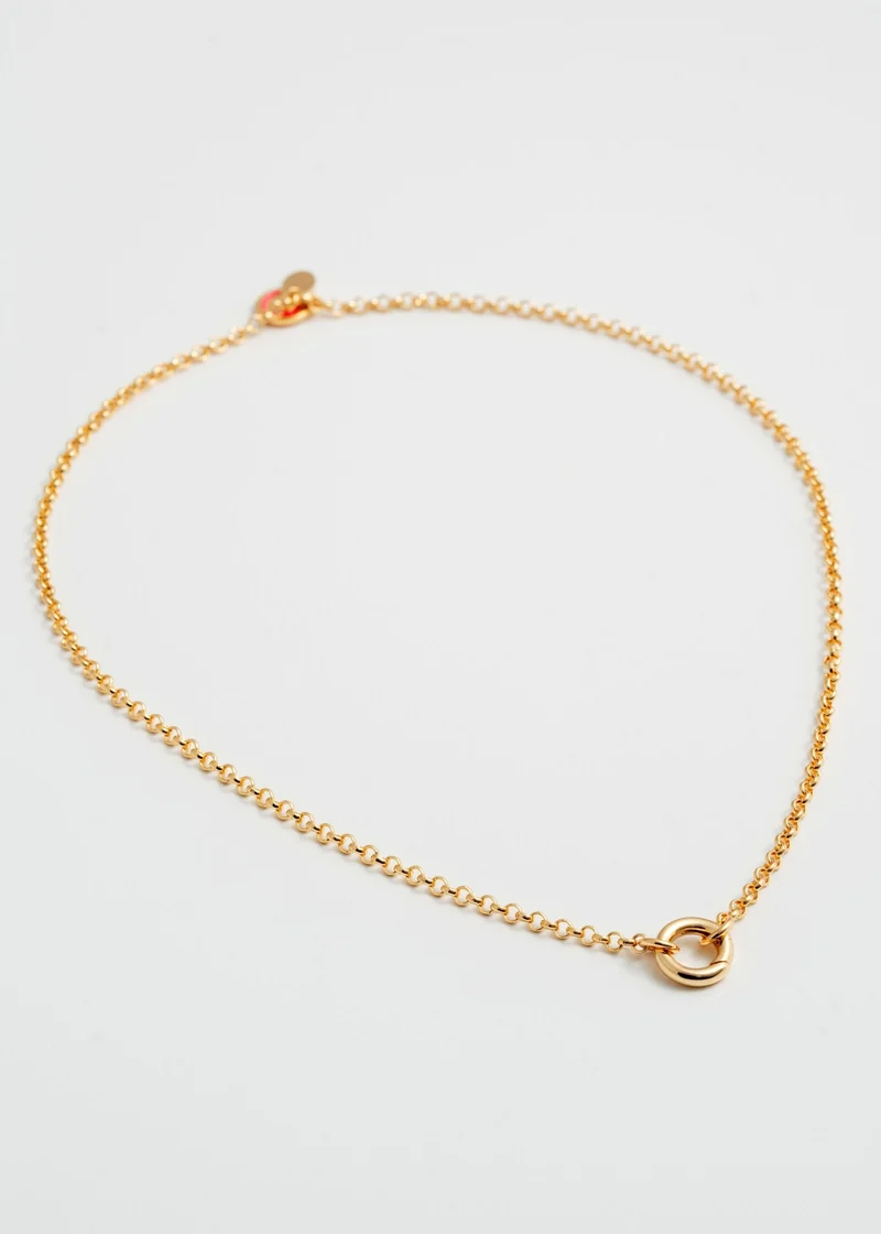 Collier Diana chaîne avec anneau