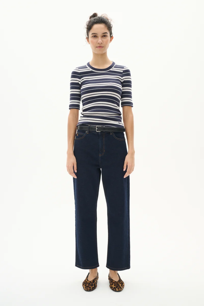 T-shirt en coton rayé Dagna