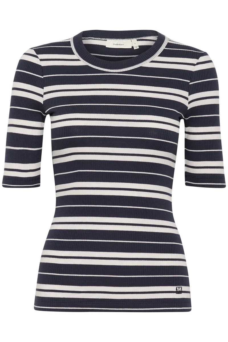 T-shirt en coton rayé Dagna