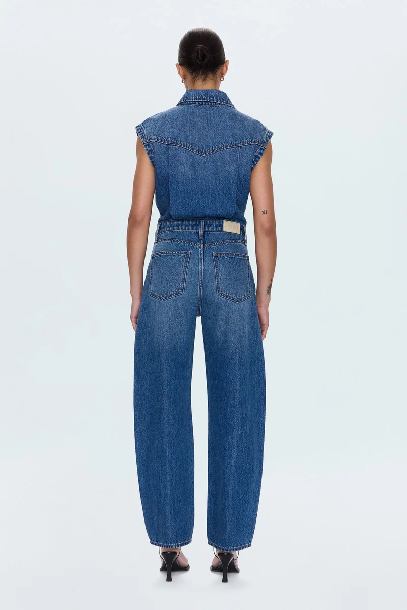 Combinaison en denim sans manches Ace