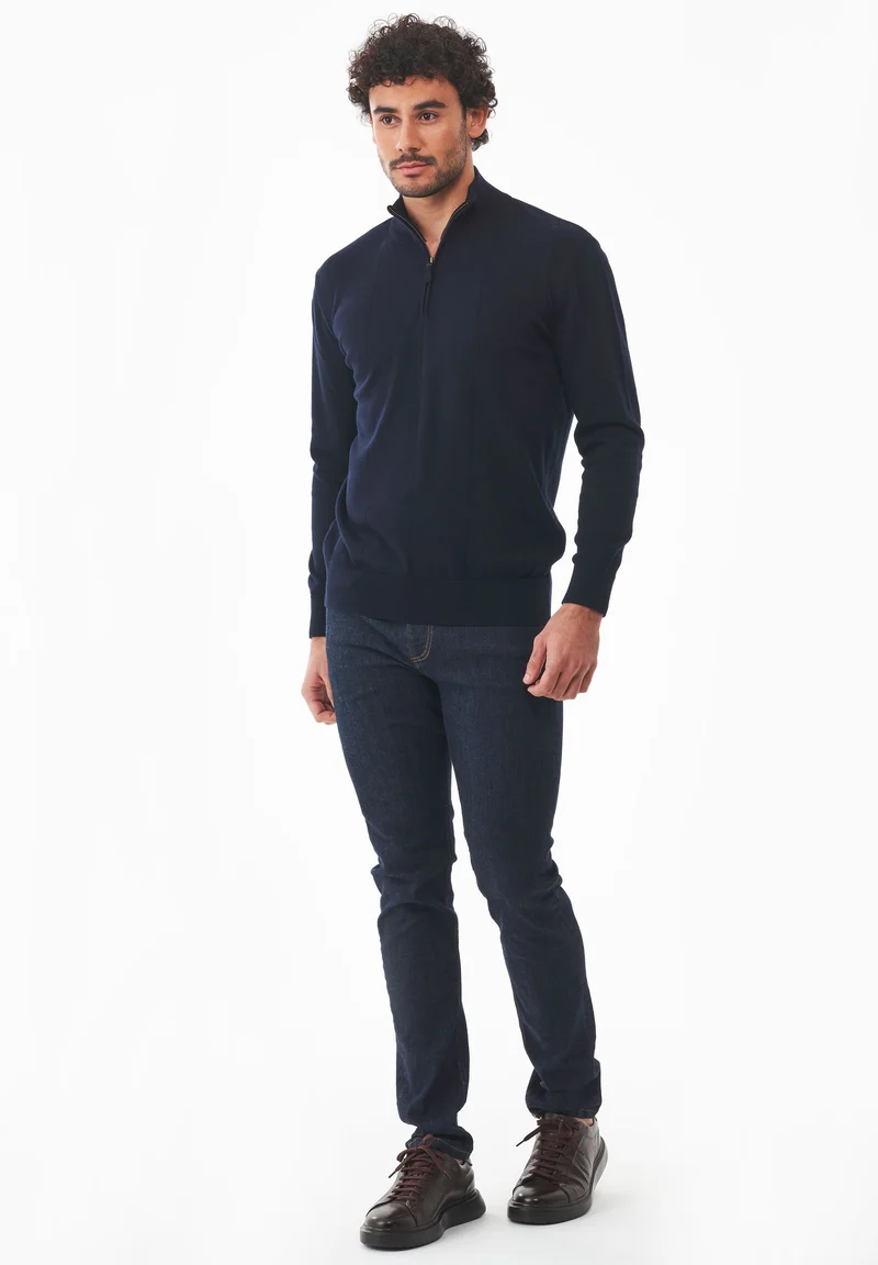 Troyer-Pullover aus Bio-Baumwolle