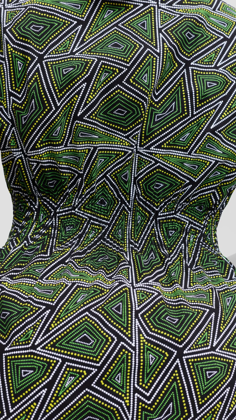 Vivo Peplum Top in Kitenge - Enzi Print