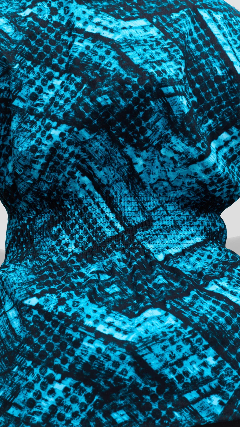 Vivo Peplum Top in Kitenge - Utulivu Print