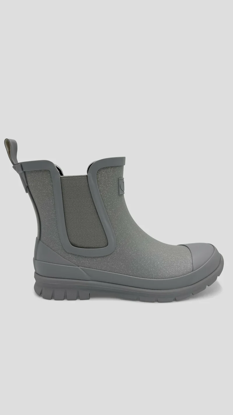 Julz Stormstride Silver Glitter Boot - Grey
