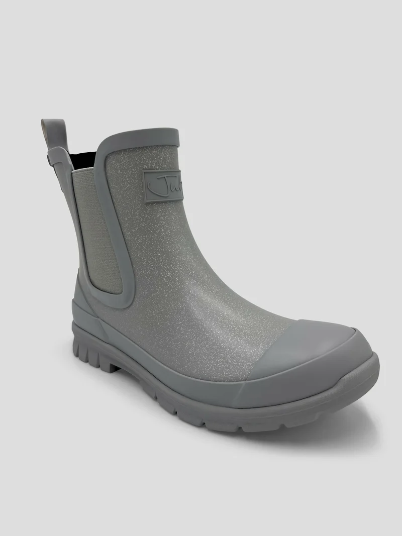 Julz Stormstride Silver Glitter Boot - Grey