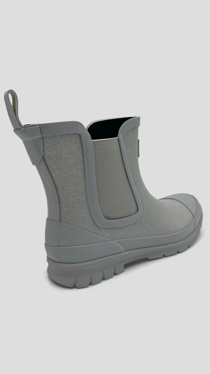 Julz Stormstride Silver Glitter Boot - Grey