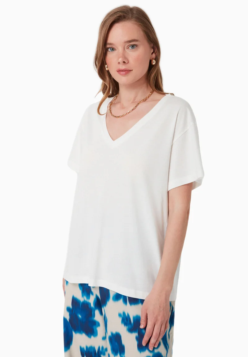 T-Shirt aus TENCEL™ Modal und Bio-Baumwolle