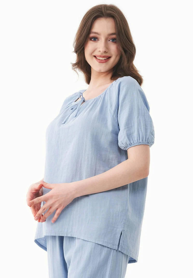 Musselin Bluse aus Bio-Baumwolle