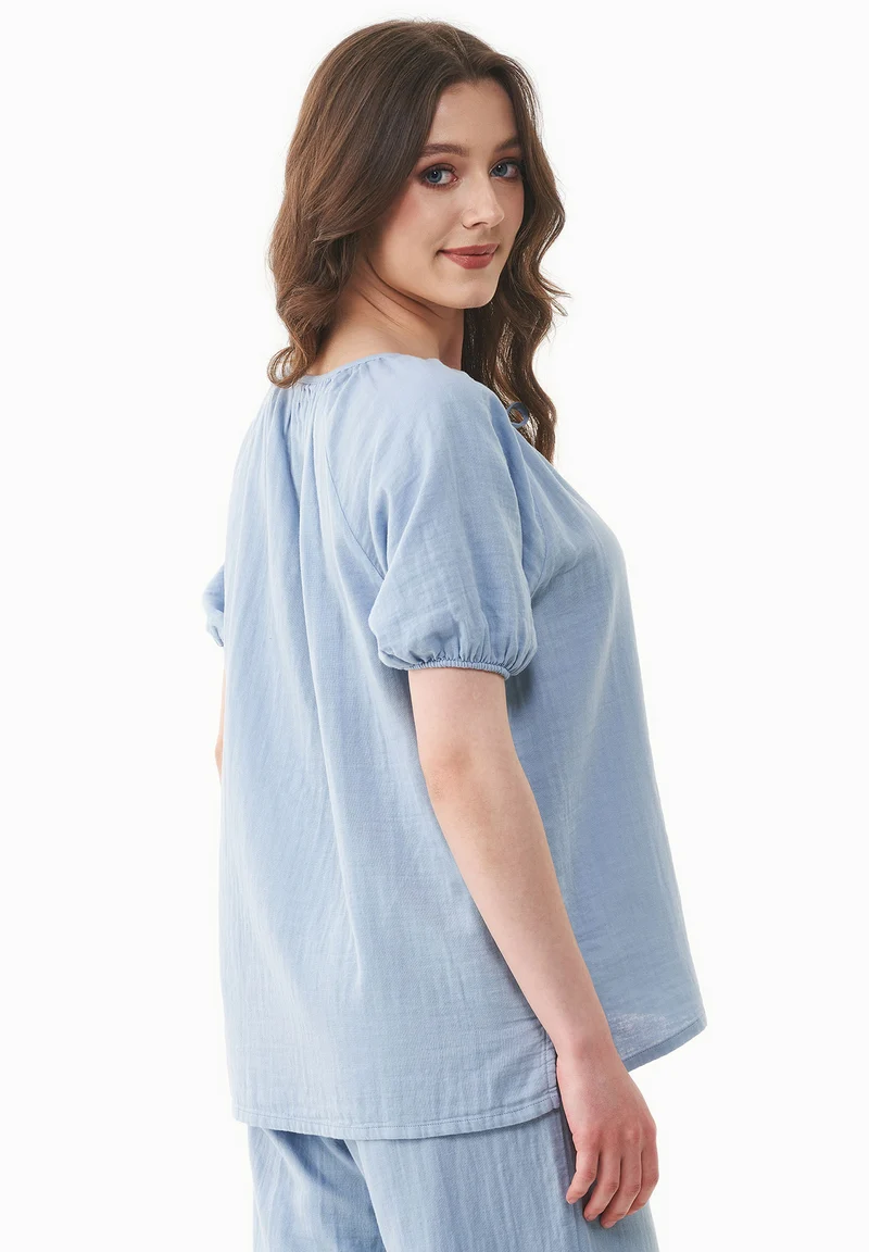 Musselin Bluse aus Bio-Baumwolle