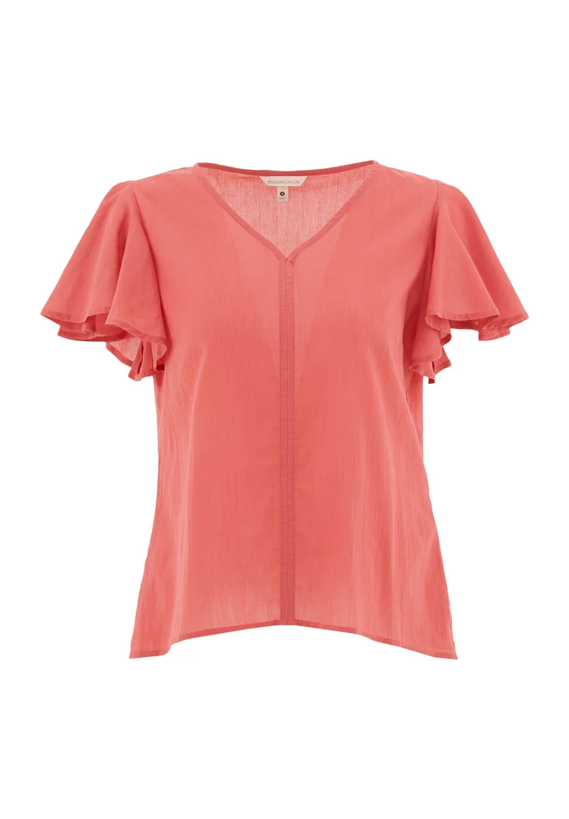 Bluse aus Bio-Baumwoll-Voile