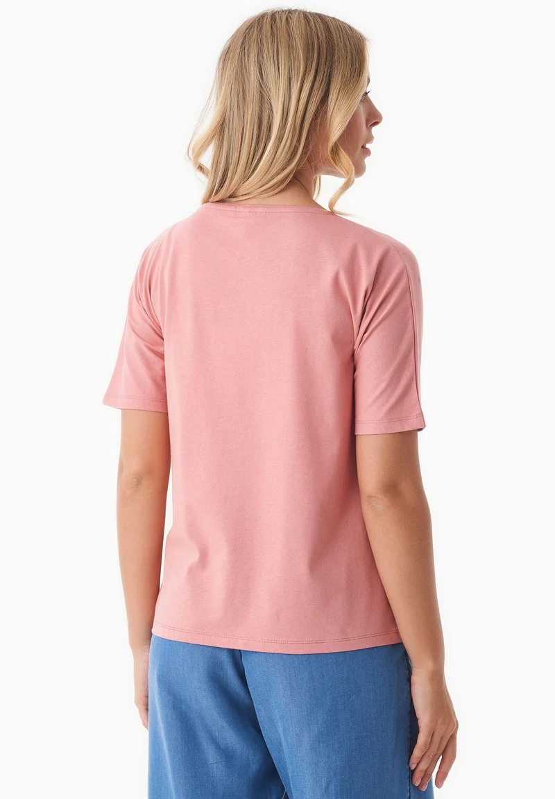 T-Shirt aus Bio-Baumwolle mit Stickerei
