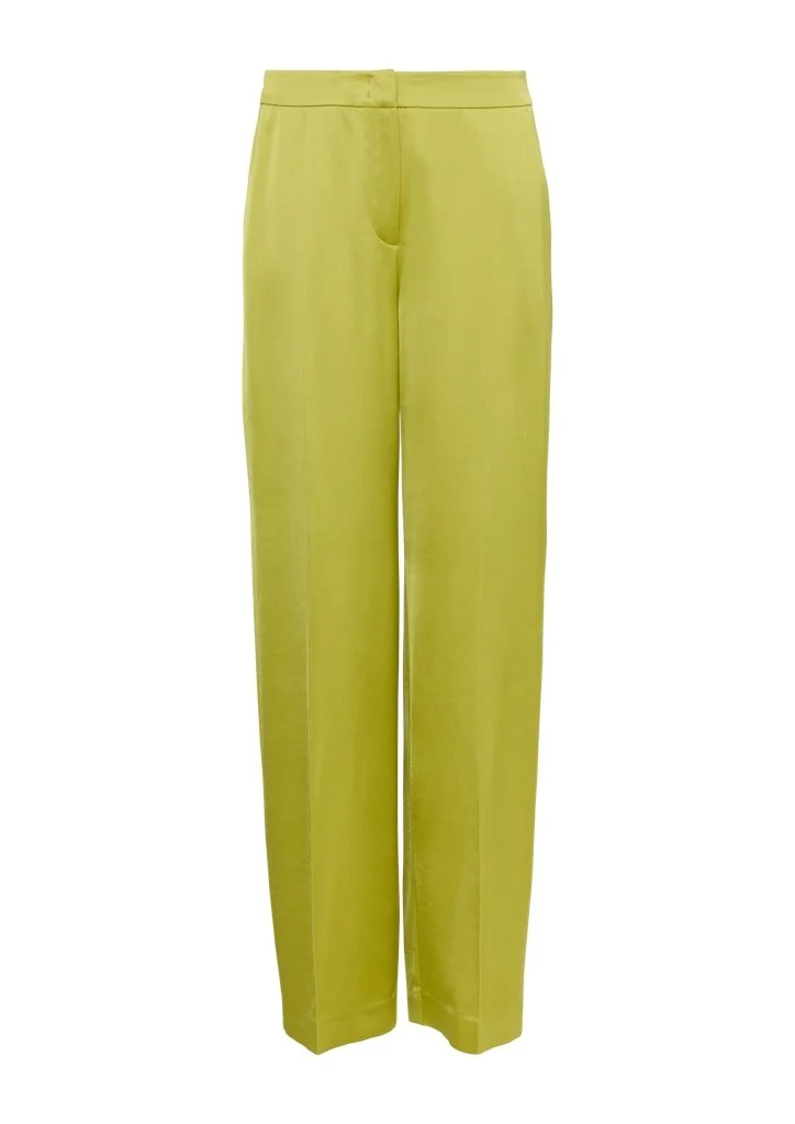 Comma Stoffhose Grün