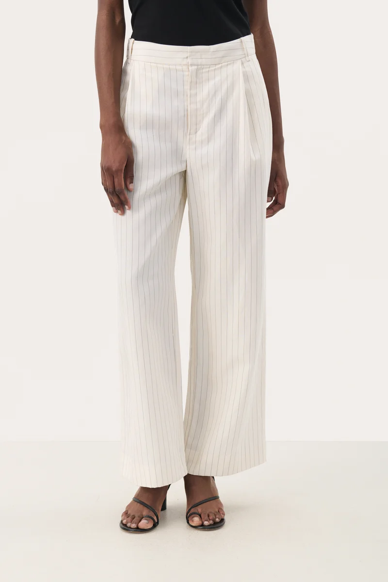 Pantalon ample avec rayures fines Rabia