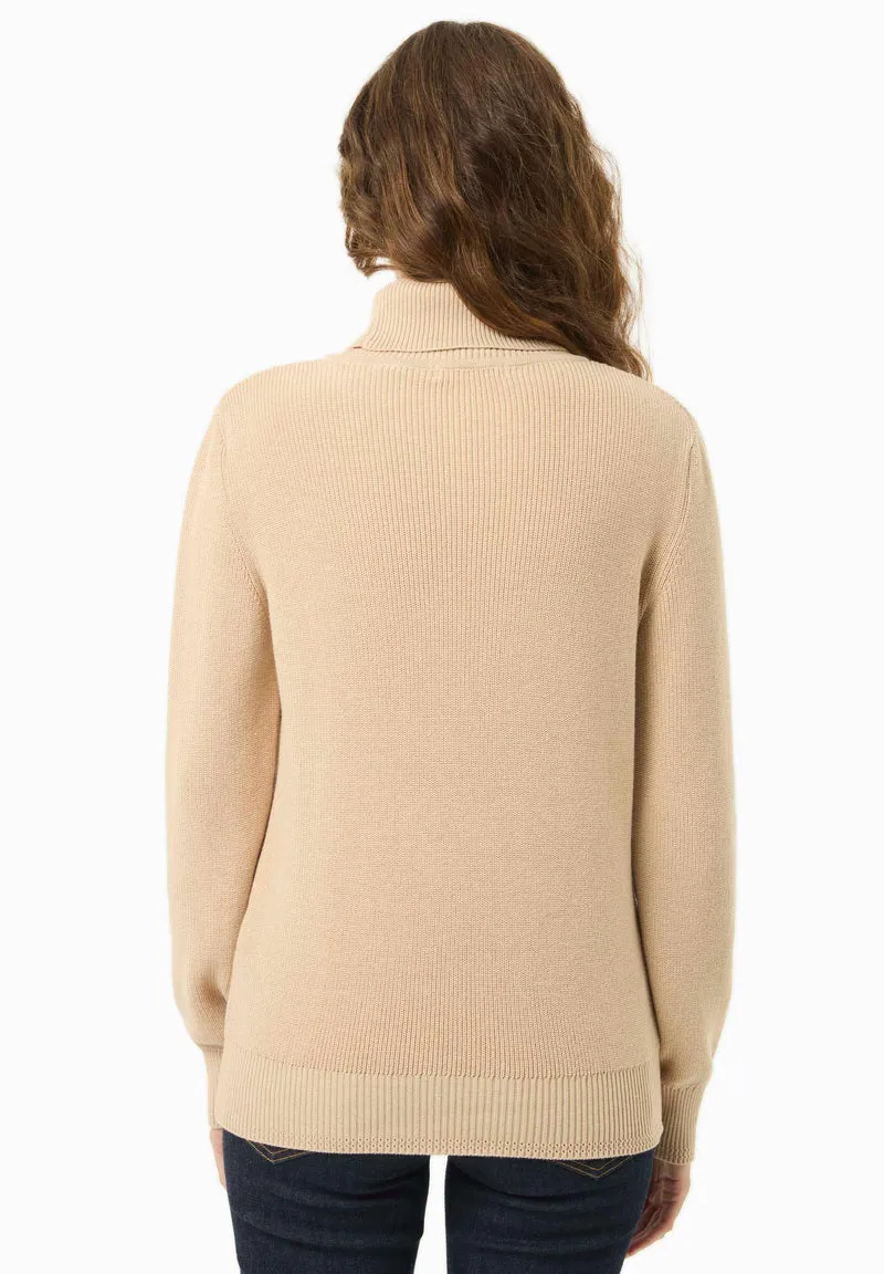 Rollkragenpullover aus Bio-Baumwolle