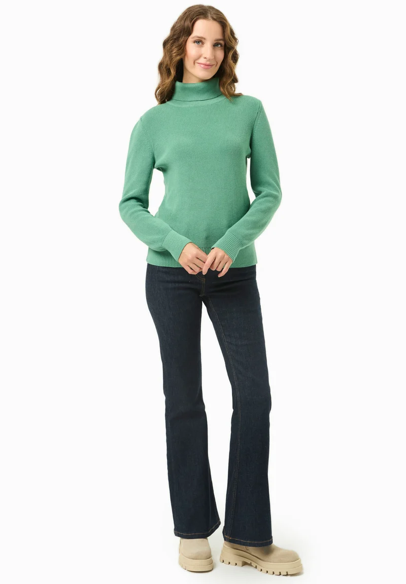 Rollkragenpullover aus Bio-Baumwolle