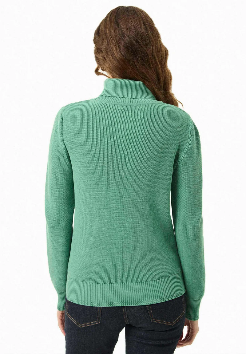 Rollkragenpullover aus Bio-Baumwolle