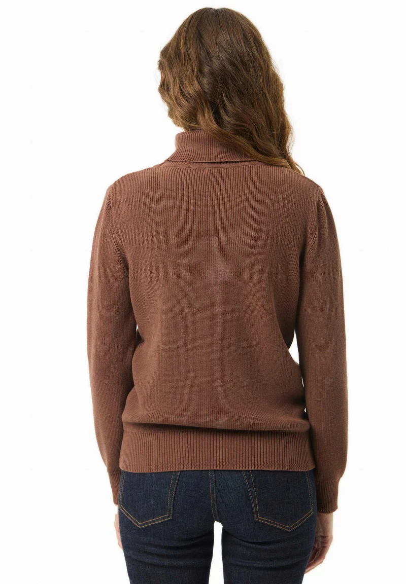 Rollkragenpullover aus Bio-Baumwolle