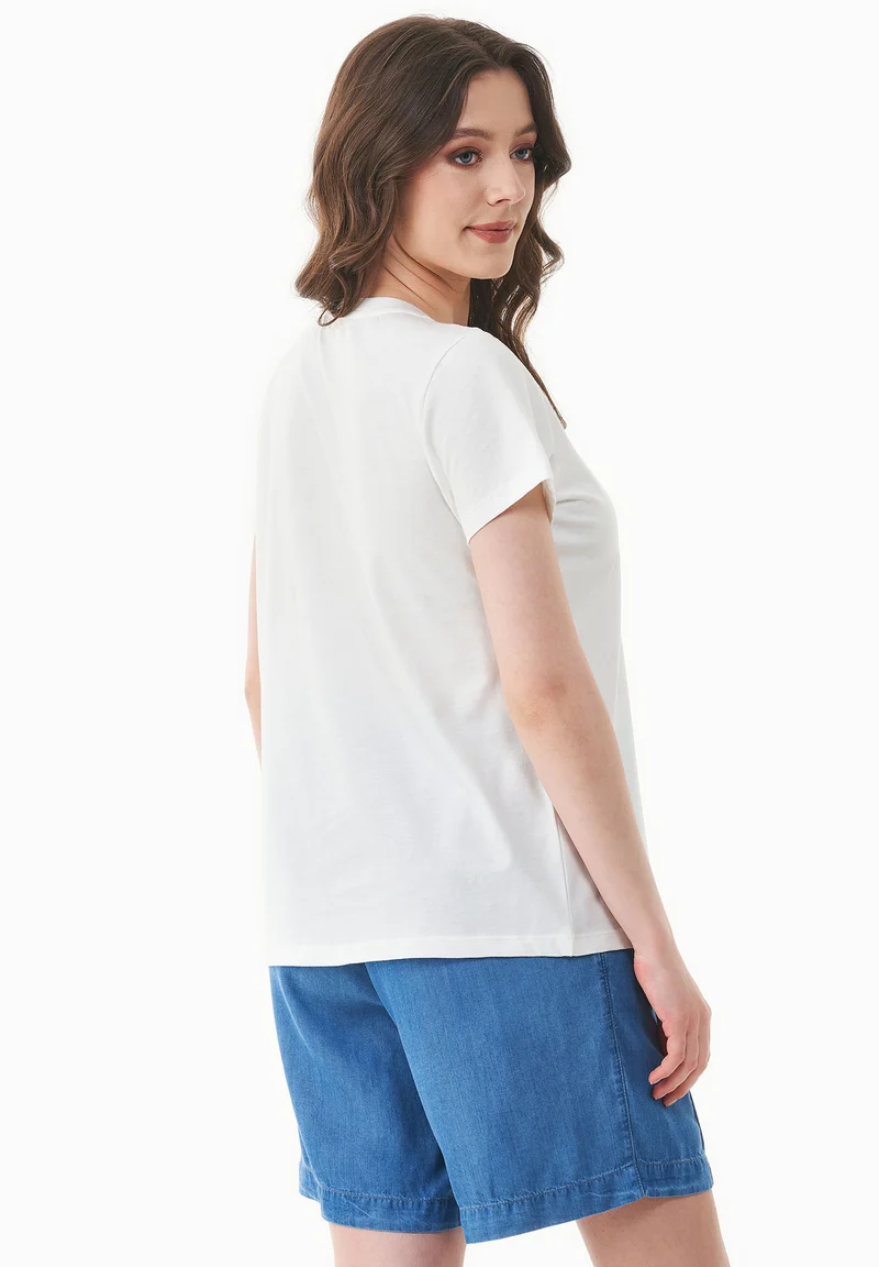 T-Shirt aus Bio-Baumwolle mit Print