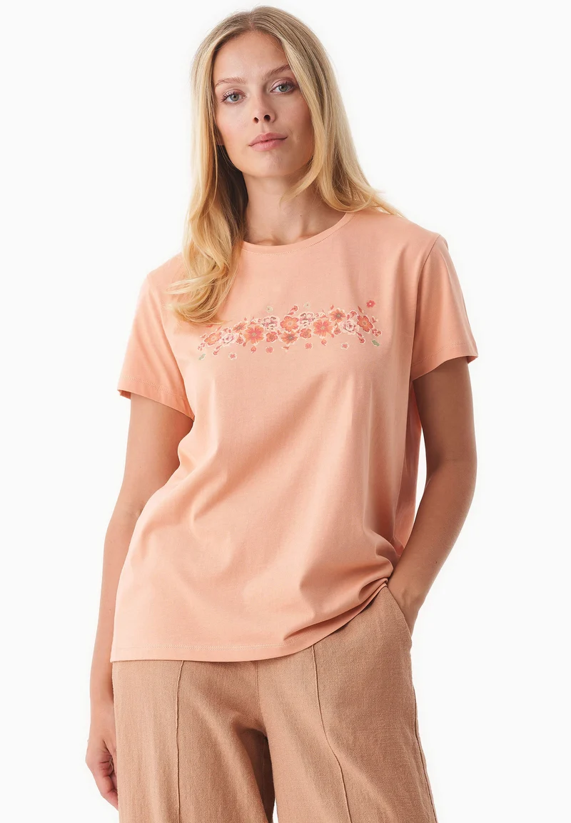 T-Shirt aus Bio-Baumwolle mit Print