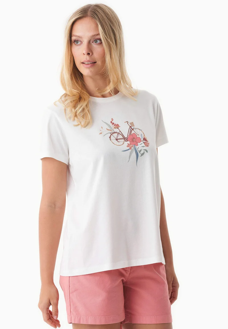T-Shirt aus Bio-Baumwolle mit Print