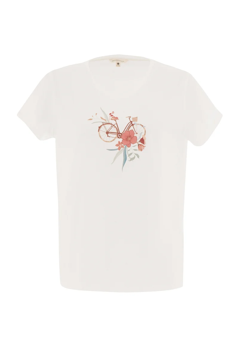 T-Shirt aus Bio-Baumwolle mit Print
