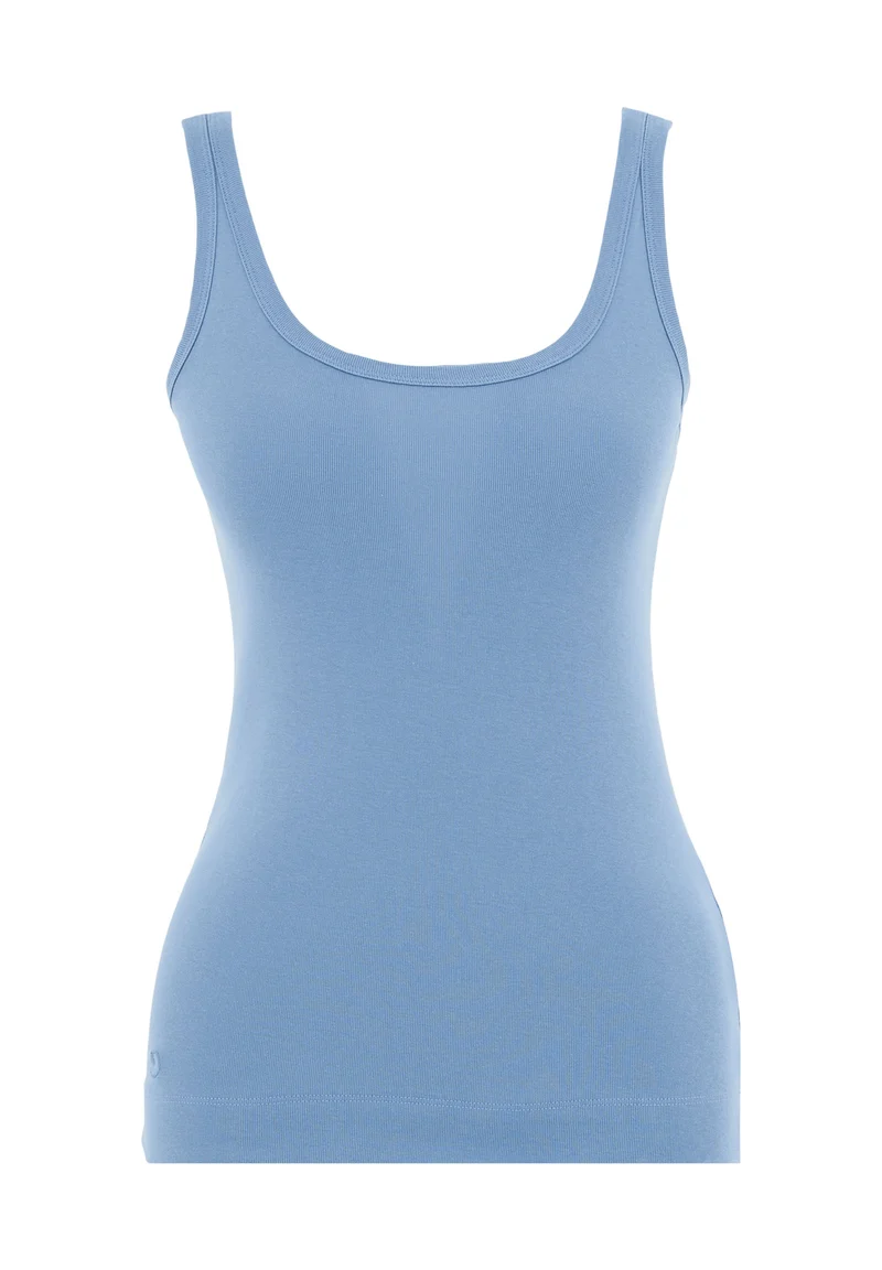 Geripptes Basic Top aus Bio-Baumwolle