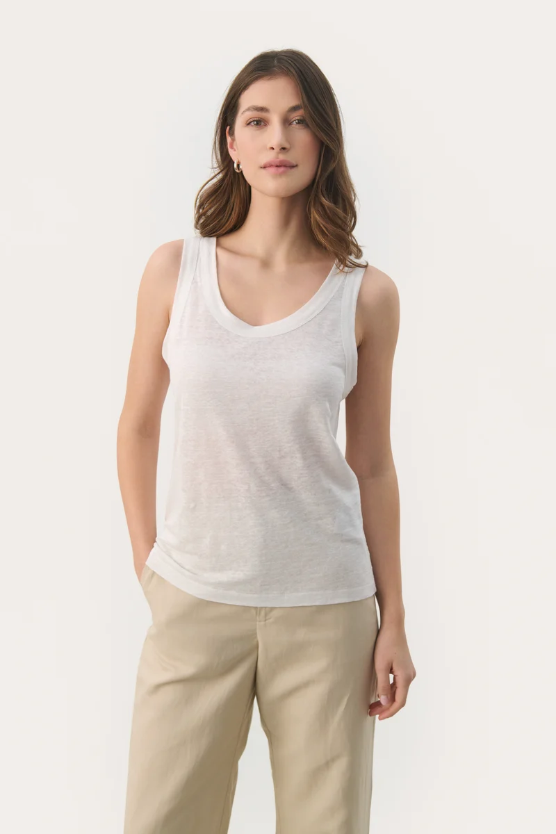 Camisole en lin Garasey
