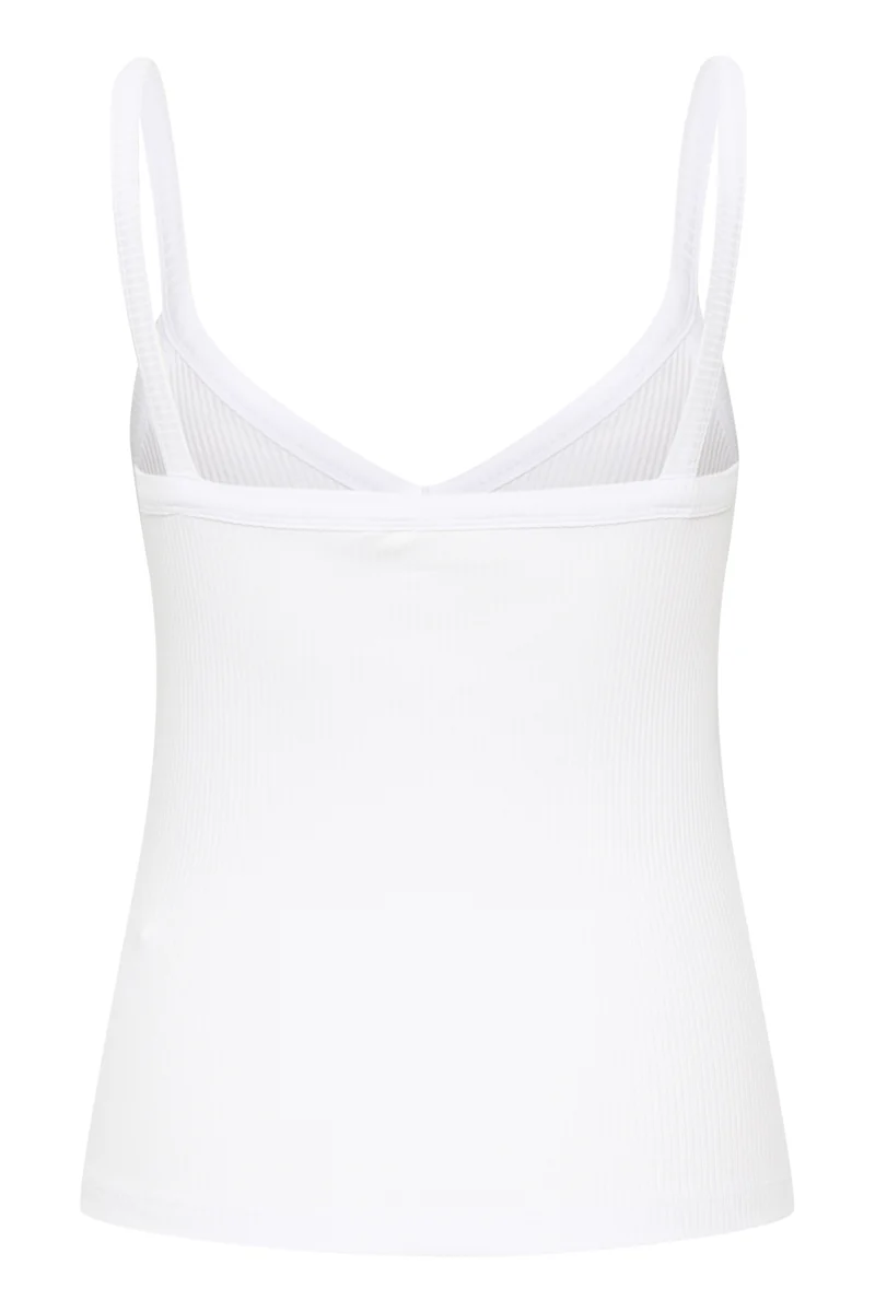 Camisole côtelée avec col V Dagna