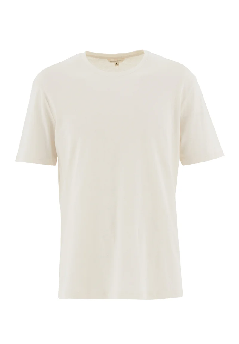 T-Shirt aus Bio-Baumwolle und Leinen