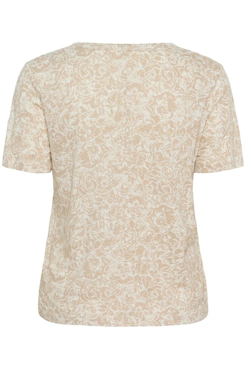 T-shirt en lin avec imprimé floral Nacima