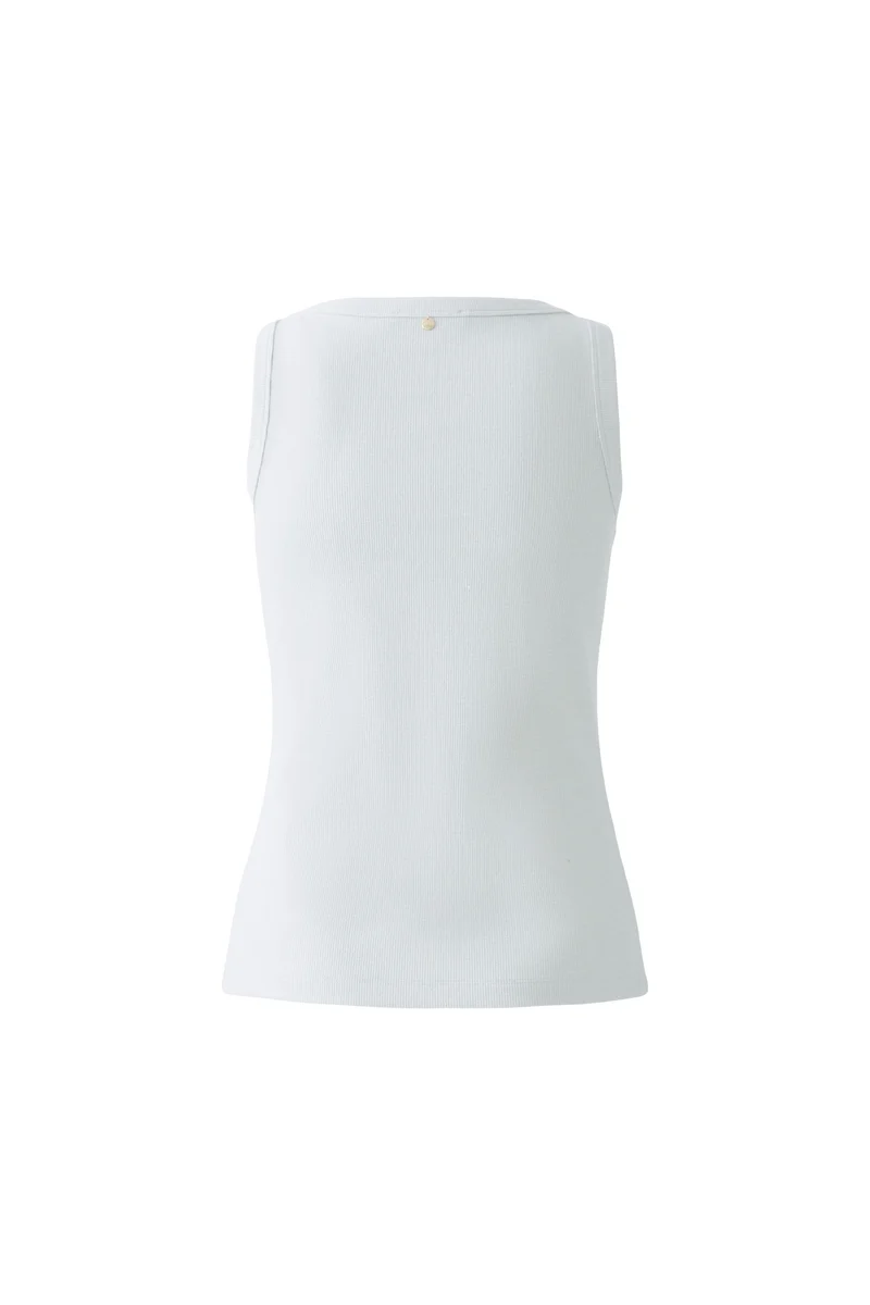 Camisole ajustée côtelée avec fini lustré