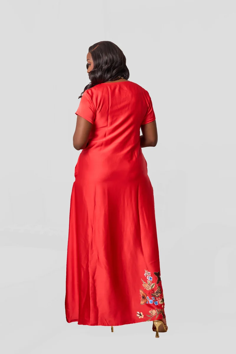 Kakiba Collections Rehema Maxi Dress - Red