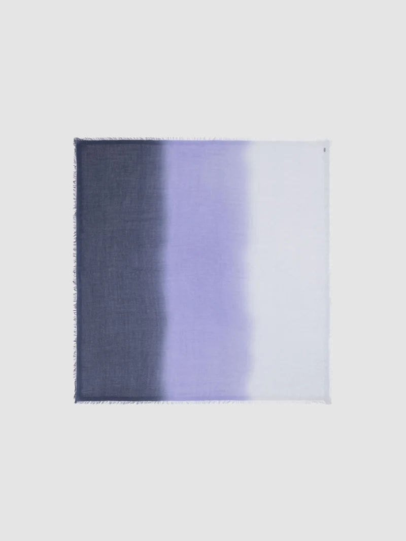 Foulard en cachemire et soie avec effet dégradé