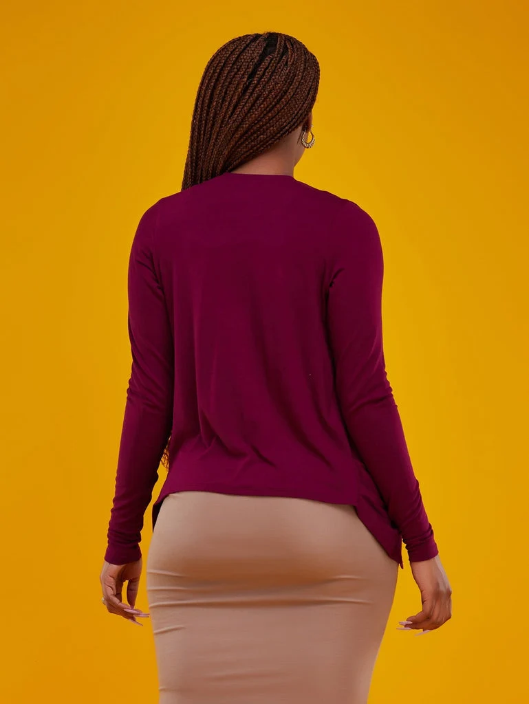 Vivo Basic Sienna Waterfall - Burgundy