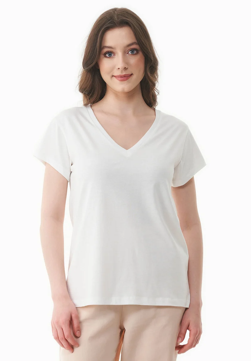T-Shirt aus TENCEL™ Modal und Bio-Baumwolle