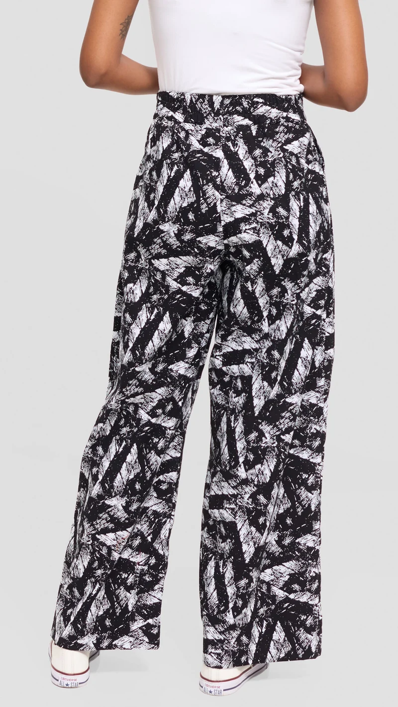 Vivo Pleated Wide Leg Pants in Kitenge - Sizwe Print