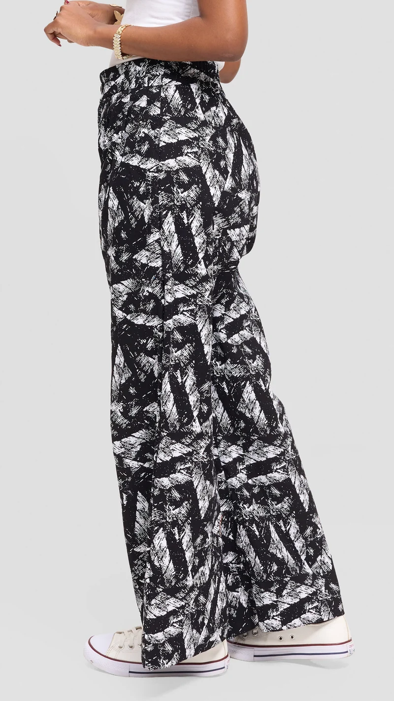 Vivo Pleated Wide Leg Pants in Kitenge - Sizwe Print