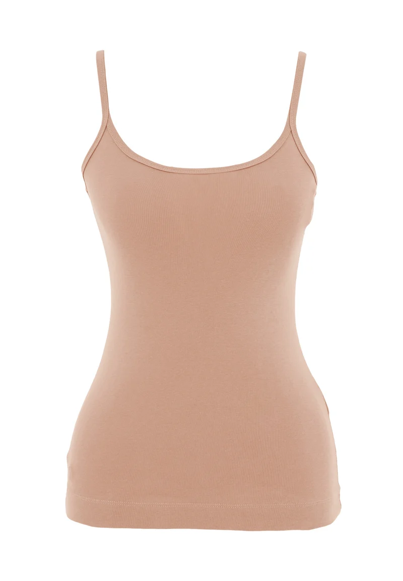 Geripptes Top aus Bio-Baumwolle