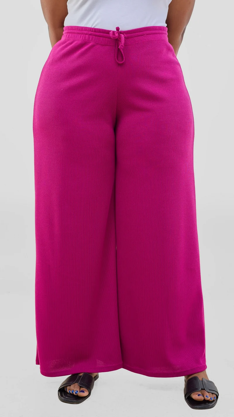 Vivo Safa Straight Leg Pants - Fuschia