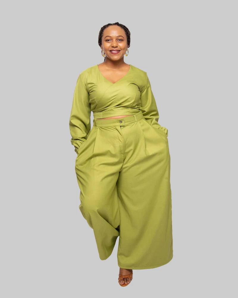 Mnubistyle Amari Green Pant set